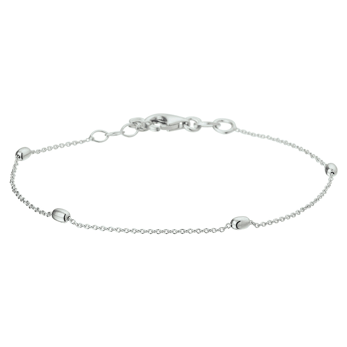 Zilveren armband bolletjes 2,5mm | 17-19cm