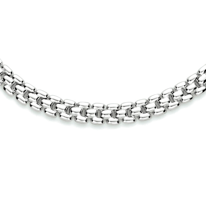 Zilveren collier panter 6,9mm | 43 cm