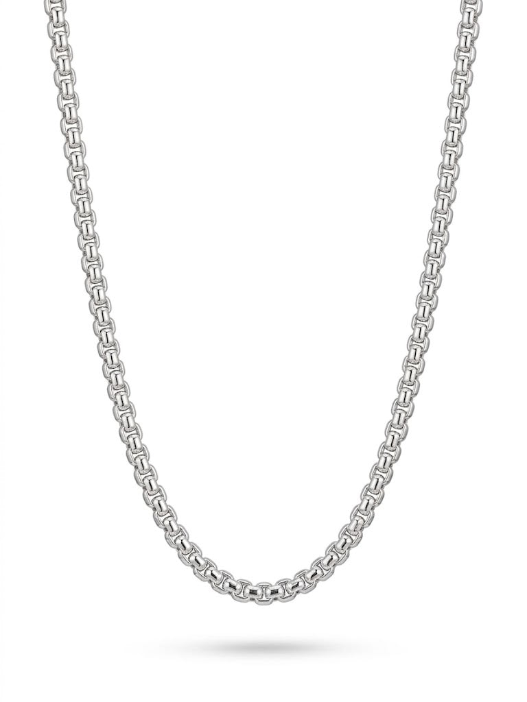 Zilveren collier venentiaans bol 6mm | 45 cm