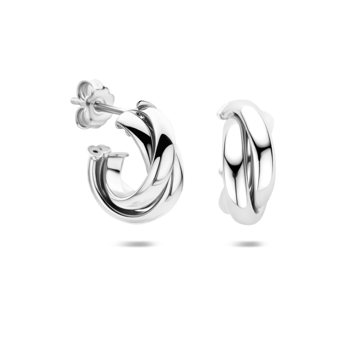 Zilveren oorringen | 16x6.8mm