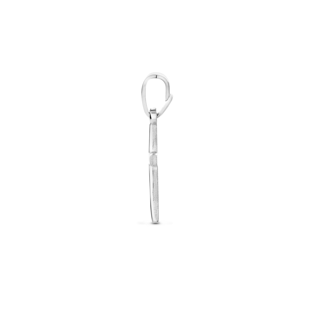 Zilveren hanger kruis | 13x9mm