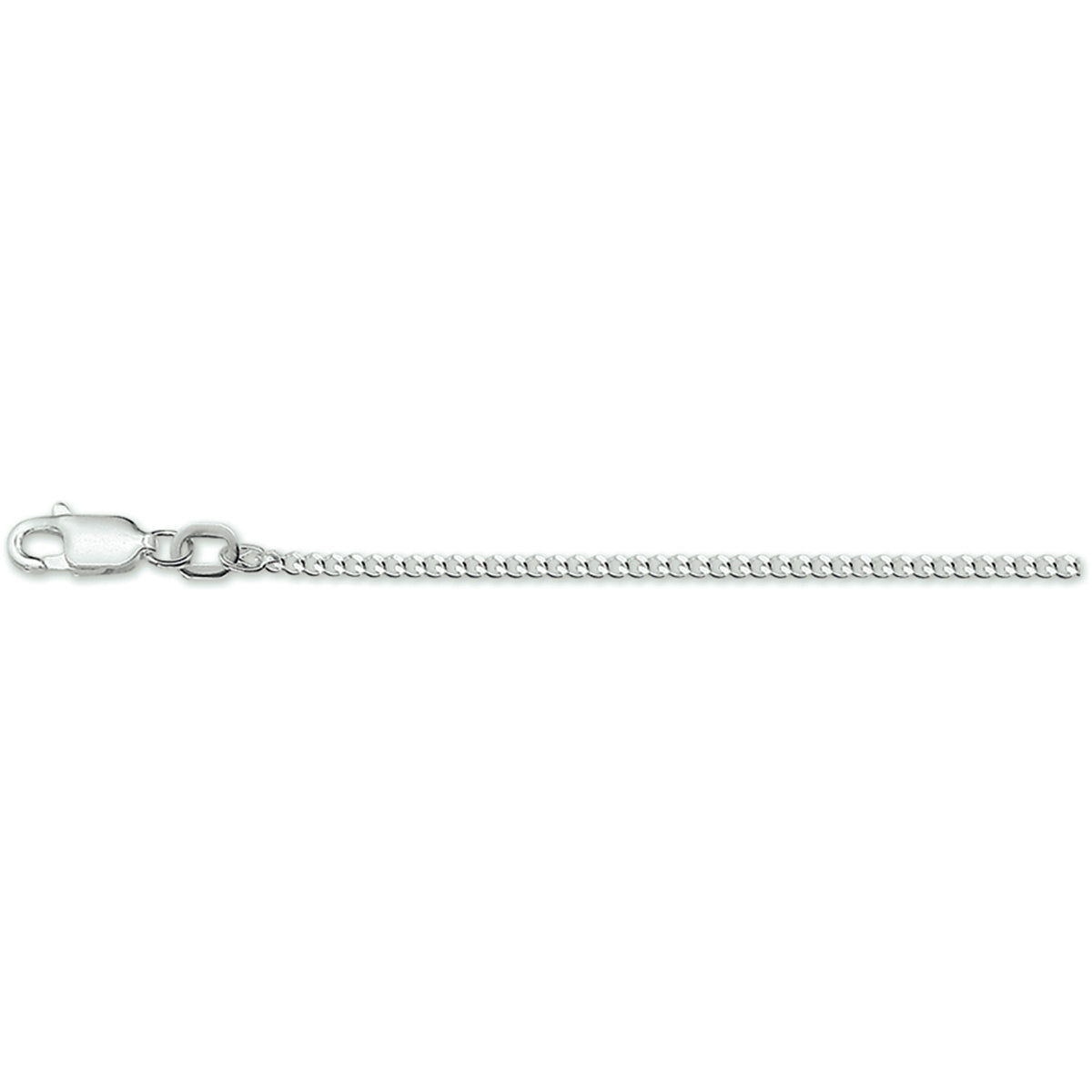Zilveren lengtecollier - gourmette 1,7 mm