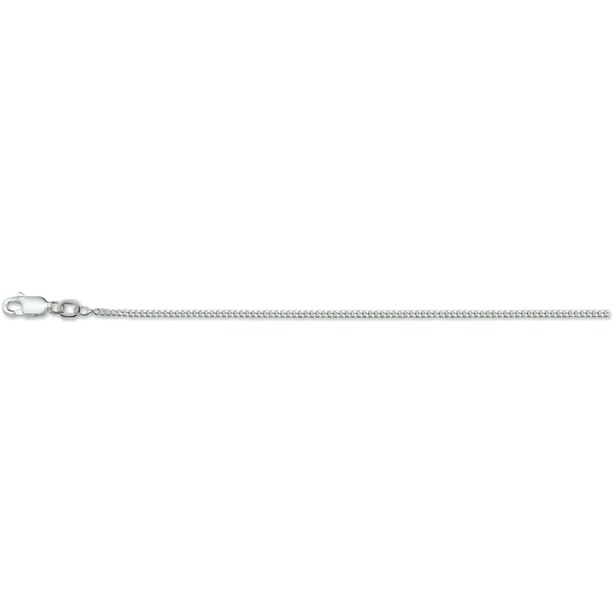 Zilveren lengtecollier - gourmette 1,6 mm