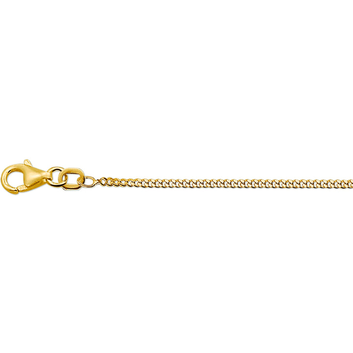 14krt geelgouden collier gourmette 4-zijdes geslepen 1,6 mm - 70cm