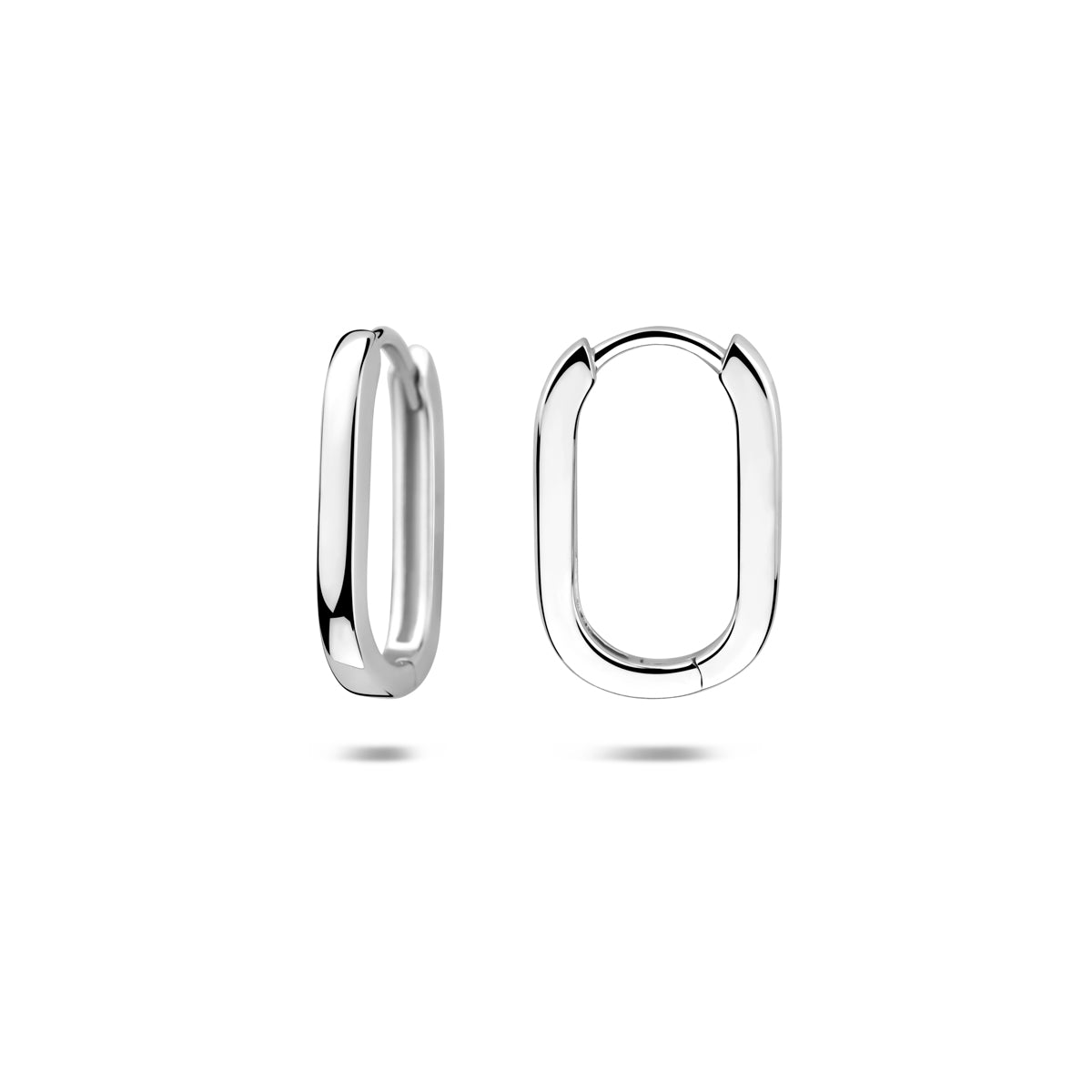 Zilveren klapoorringen | 16.5x2mm