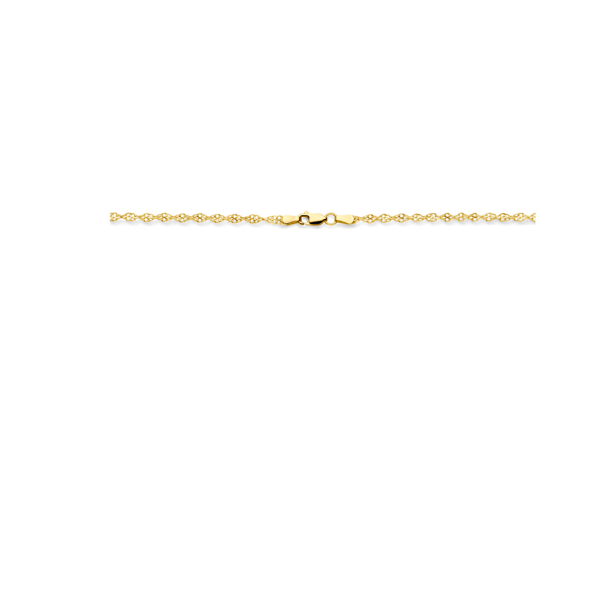 Silgold collier gedraaid 3,2mm | 45cm