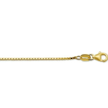 14krt geelgouden collier venetiaans 1,3mm - 80cm