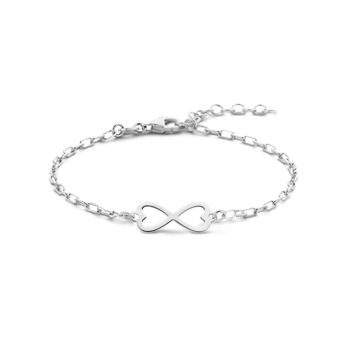 Zilveren armband infinity 7x15mm | 16-19cm