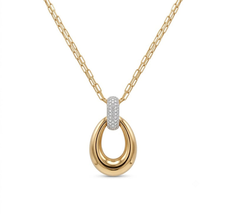 ROOS | 18krt roségouden hanger met diamant 0.67ct