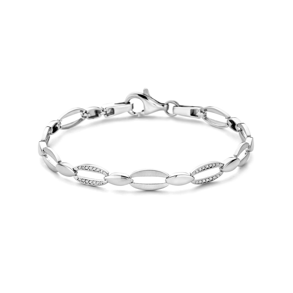 Zilveren armband zirkonia 6,0mm | 18,5cm
