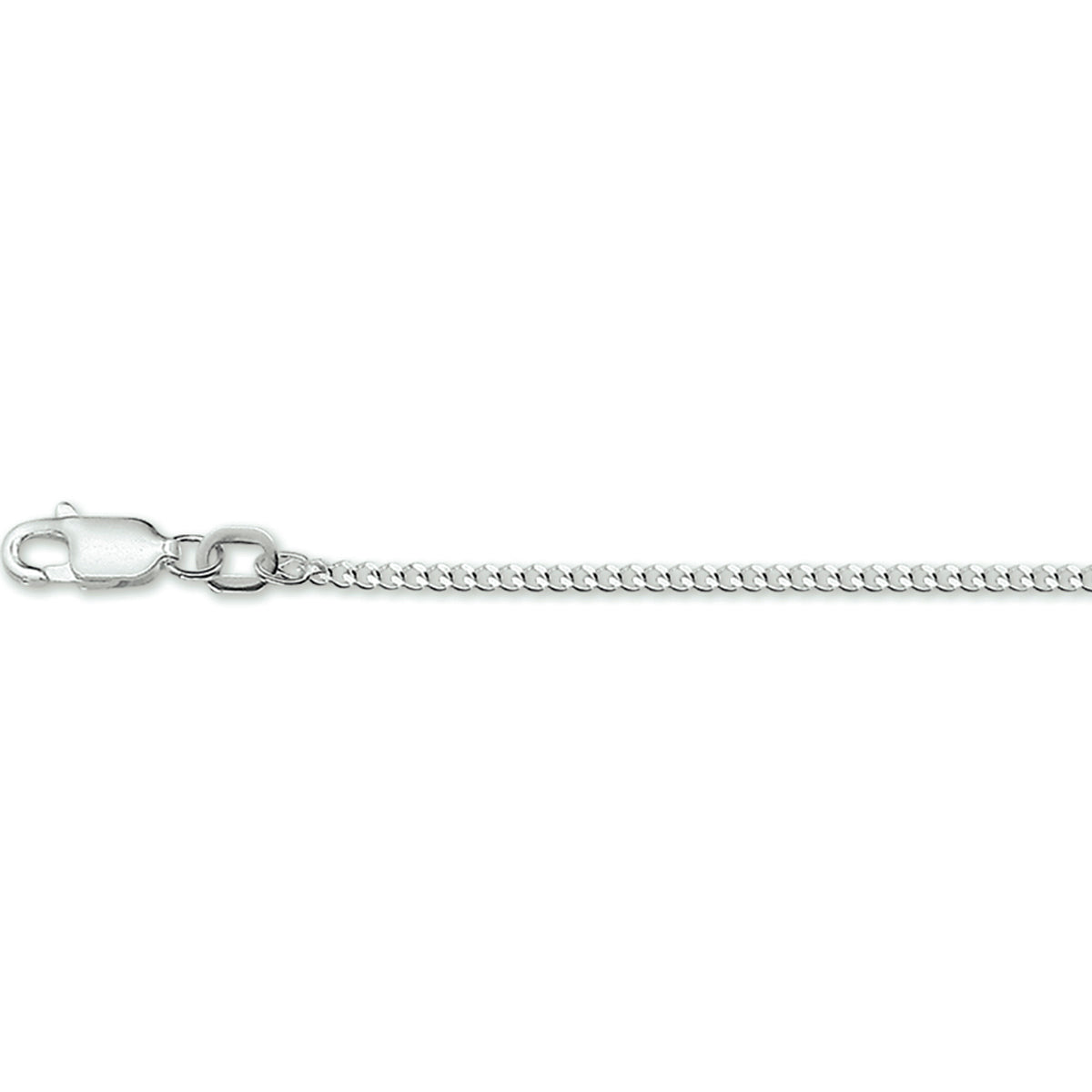Zilveren lengtecollier - gourmette 1,7 mm