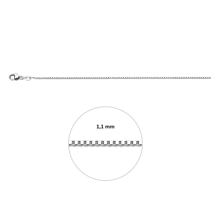 14krt witgouden collier venetiaans 1,1mm