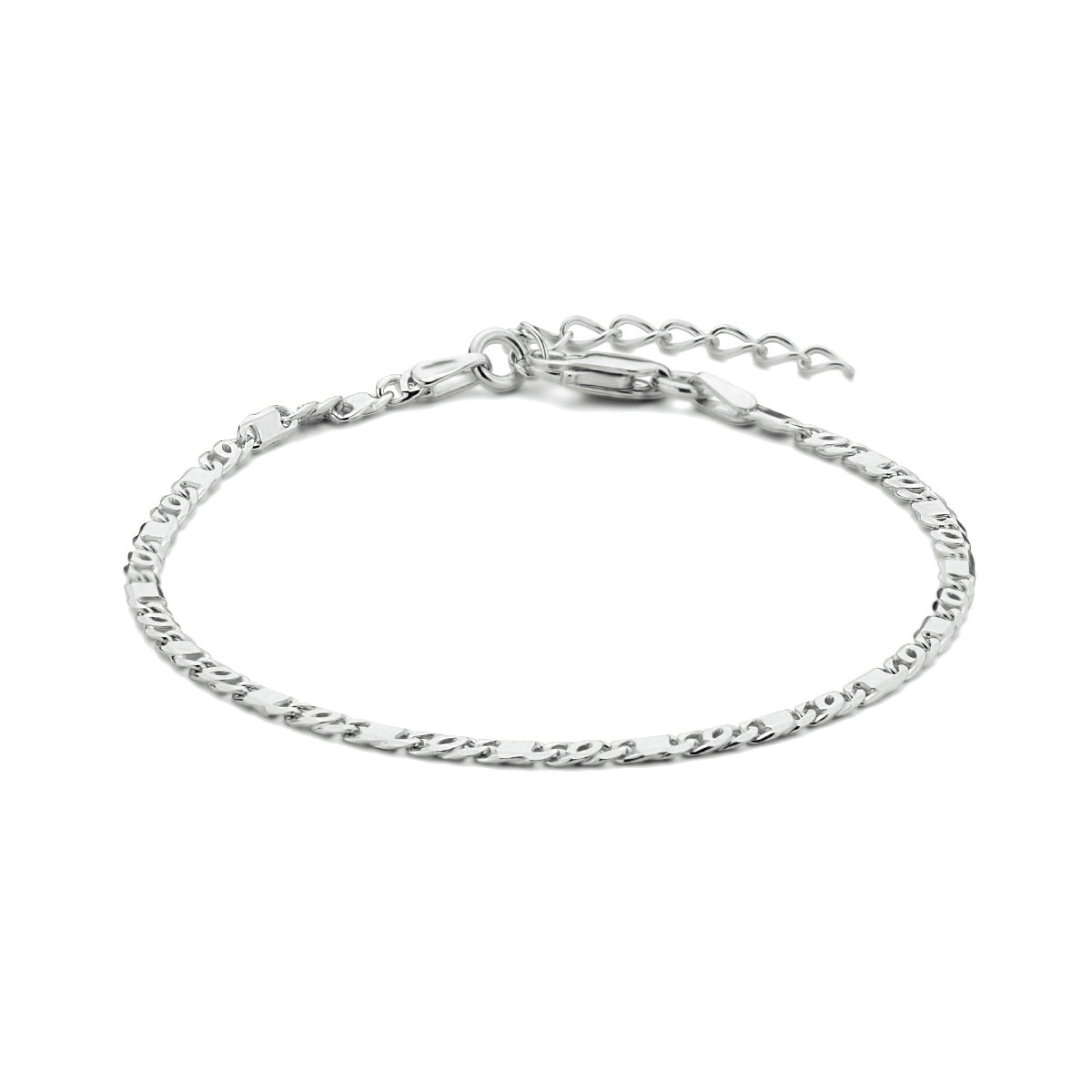 Zilveren armband valkenoog 2.4mm | 16-19cm