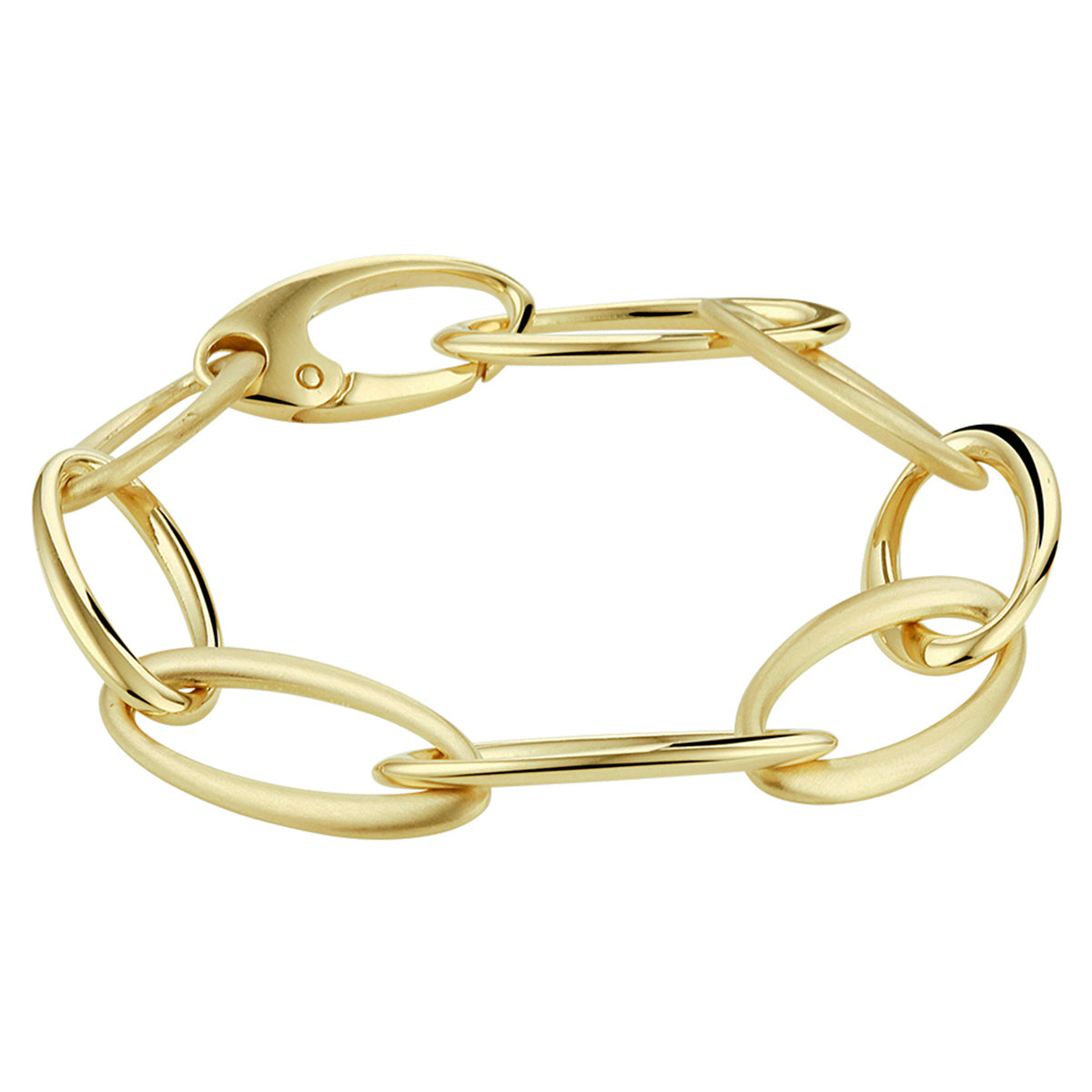 14krt geelgouden armband anker 13mm - 21cm