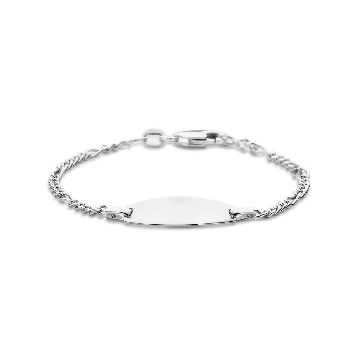 Zilveren graveerarmband figaro - 6,5mm x 20mm | 11-13cm
