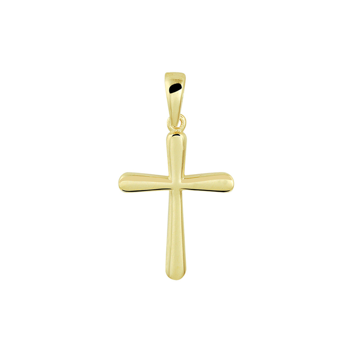 14krt geelgouden hanger kruis 19x12,5mm