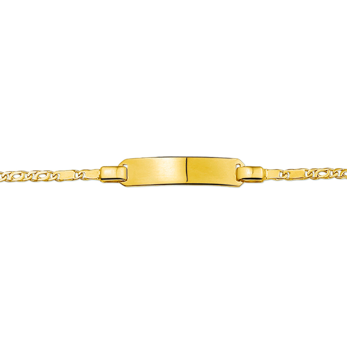 8krt geelgouden graveerarmband valkenoog 5mm | 10-12cm