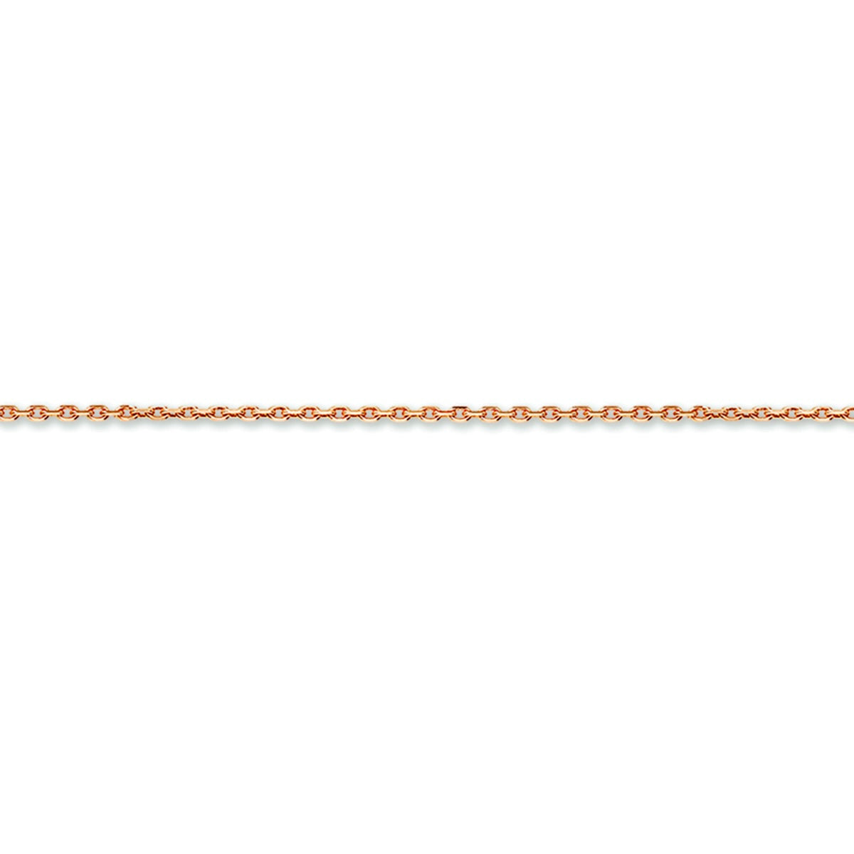 14krt roségouden collier anker plat 0,9mm - 42cm