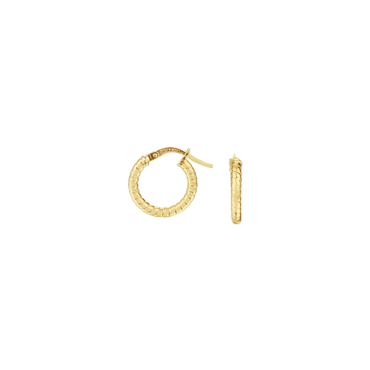 Silgold oorringen 2,2mm | 14,5mm
