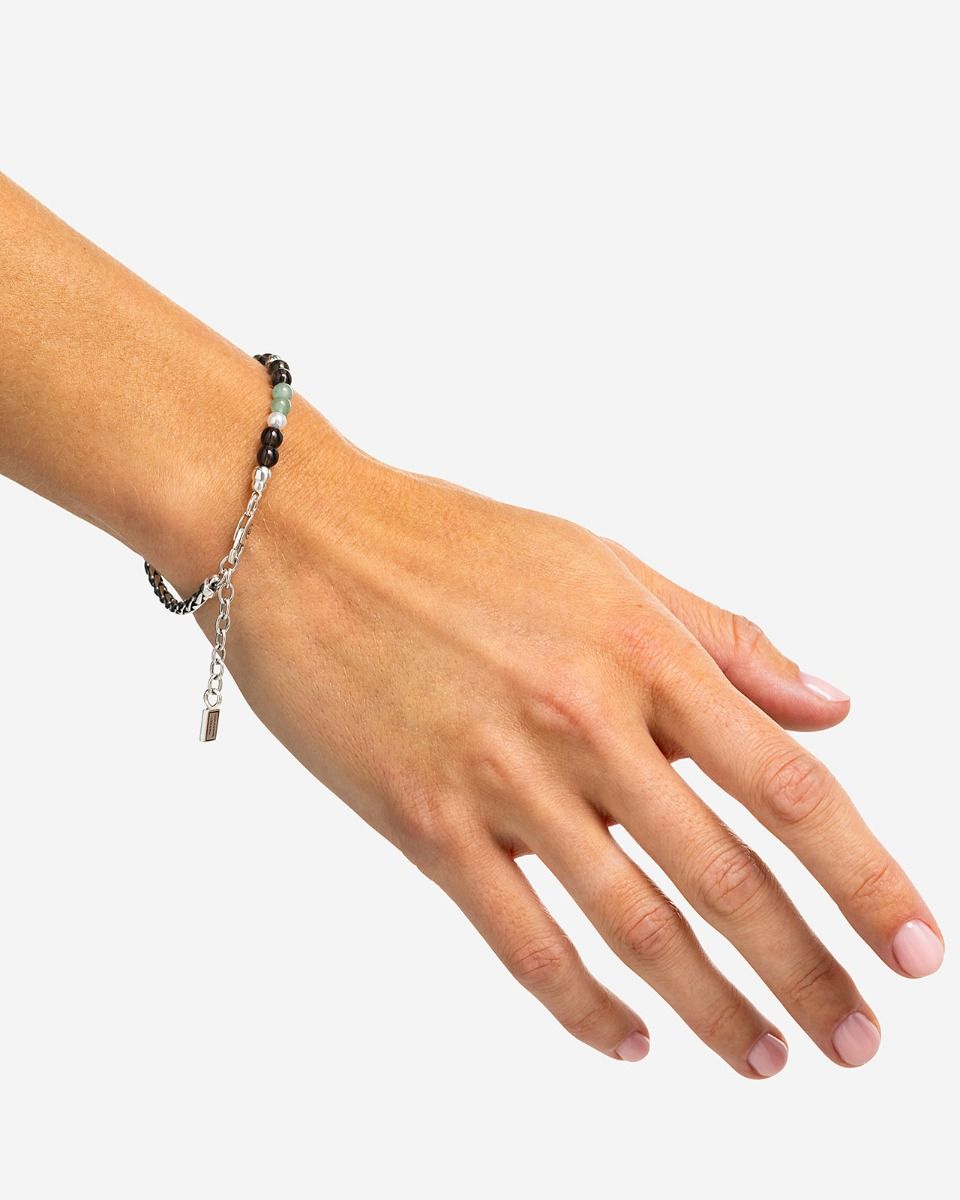 BUDDHATOBUDDHA - Armband Spirit bead aventurine smokey quartz