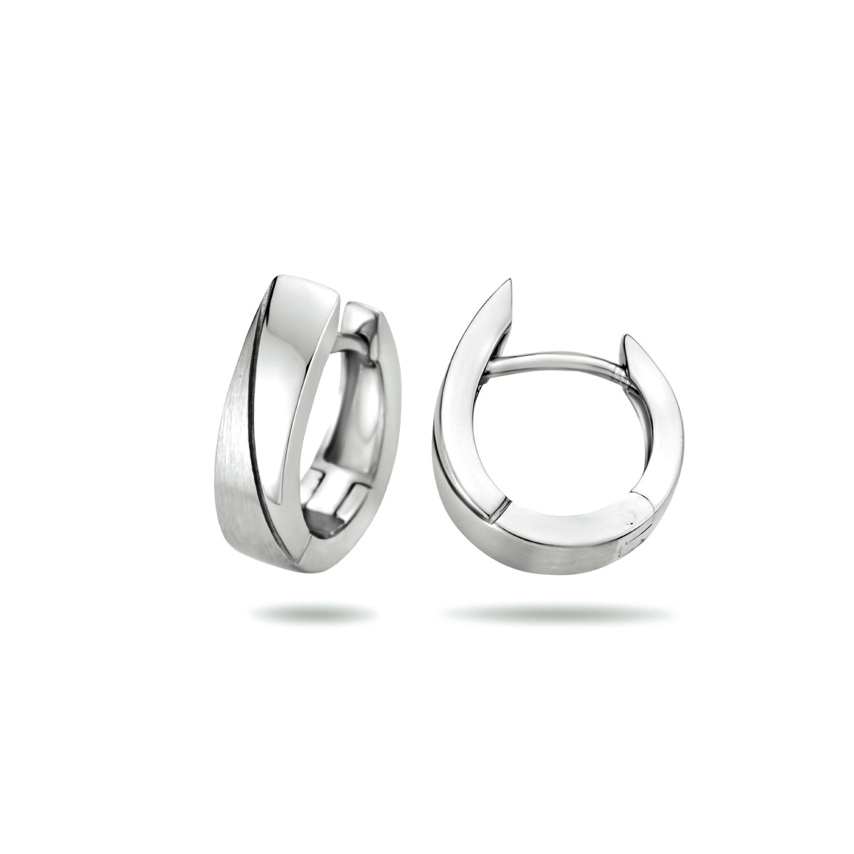 Zilveren klapoorringen | 15x4mm