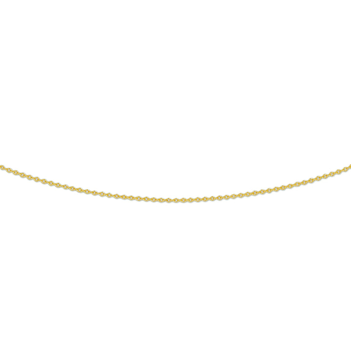 14krt geelgouden collier anker plat 0,8mm - 41-43-45cm