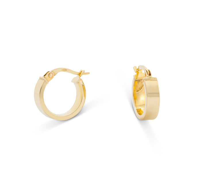 Monzario - 14krt geelgouden creolen 776-O Geel | Ø 14mm - 4mm