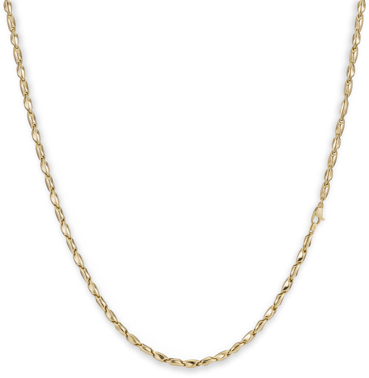 Monzario - 14krt geelgouden lengtecollier 3mm | 45cm
