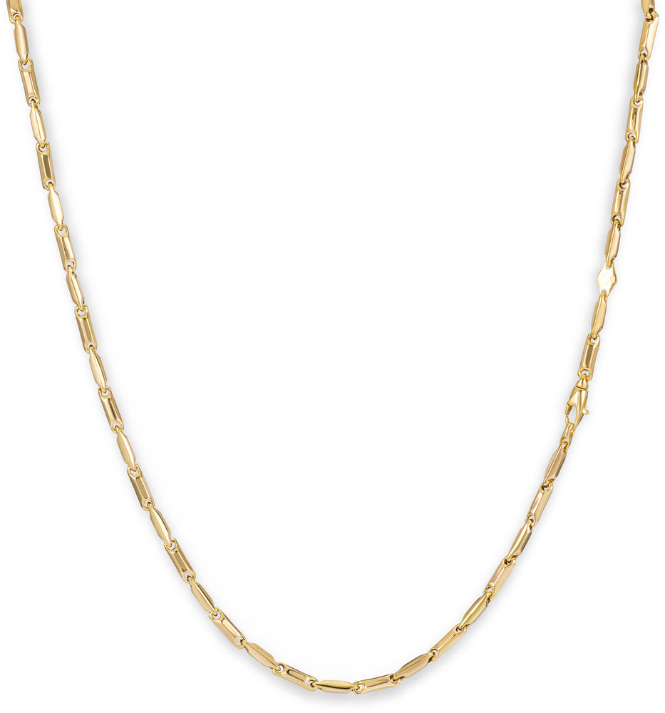 Monzario - 14krt geelgouden lengtecollier 2,8mm | 45cm