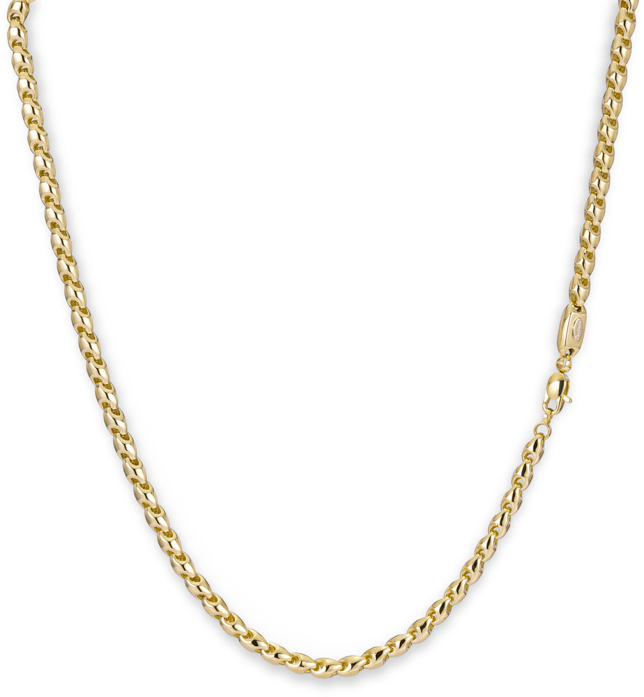 Monzario - 14krt geelgouden lengtecollier 4,3mm | 45cm