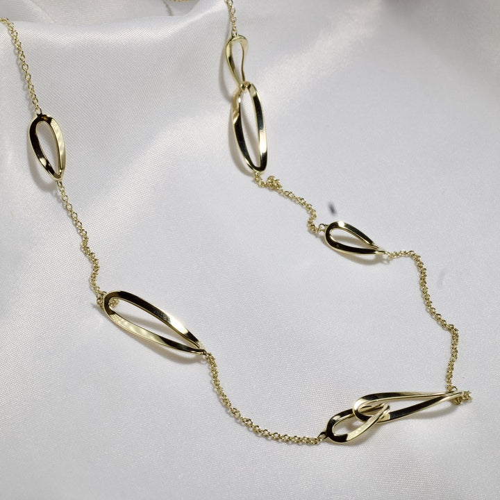 Monzario - 14krt geelgouden collier 1224-C | 90cm