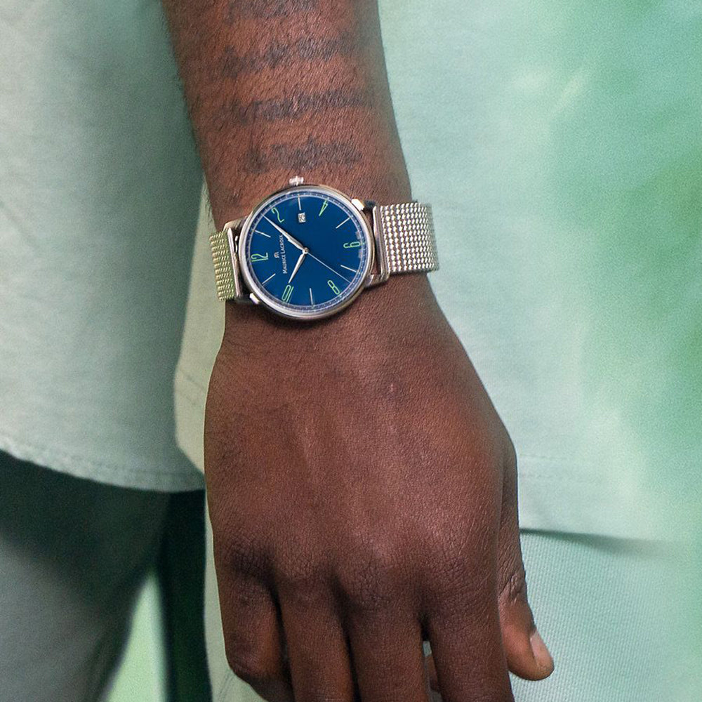 MAURICE LACROIX ELIROS 25TH ANNIVERSARY DATE 40MM SET EL1118-SS00E-420-C