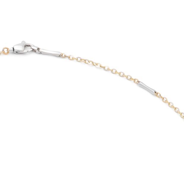 Monzario - 14krt bicolorgouden collier 1187-C | 45cm - 1.6mm