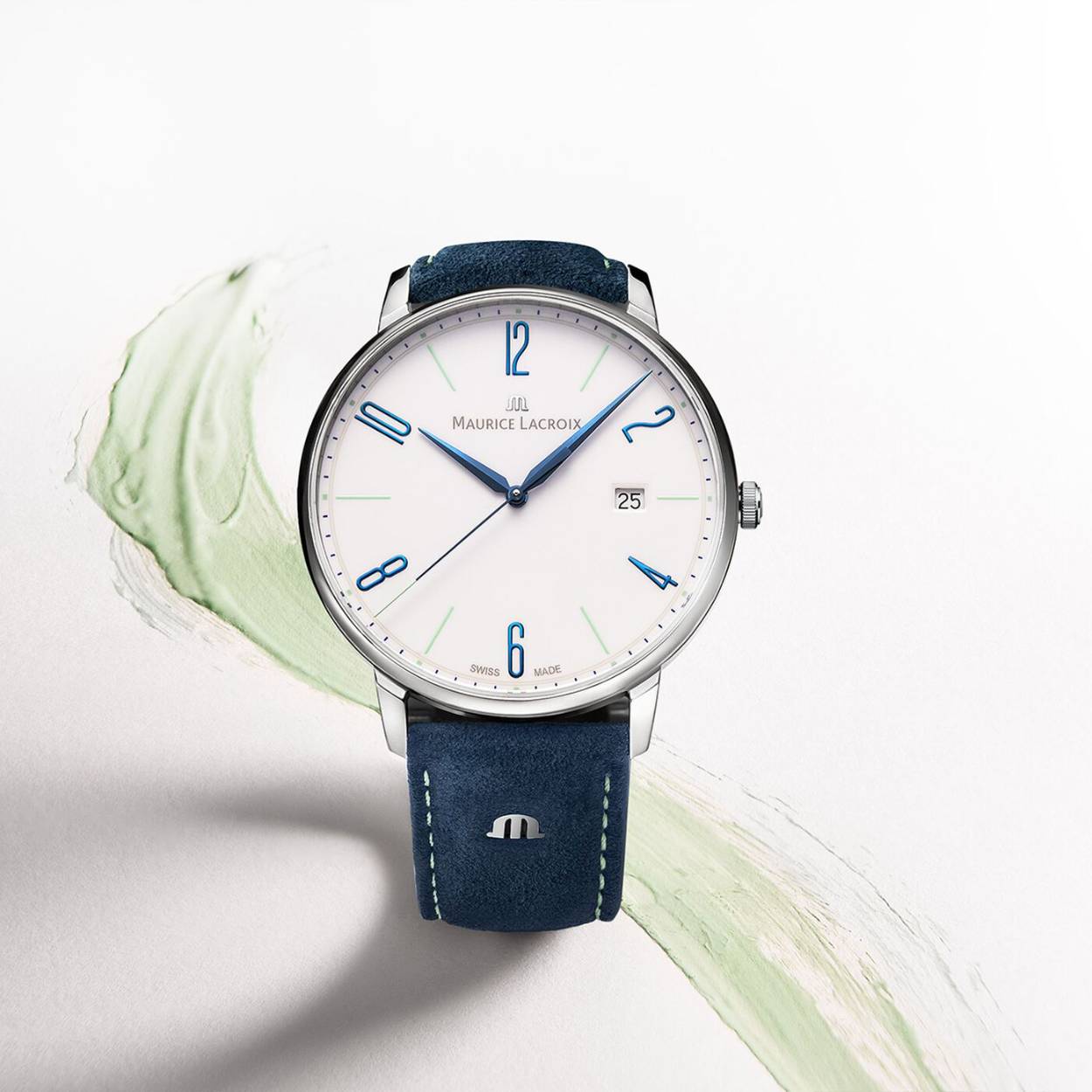 MAURICE LACROIX ELIROS 25TH ANNIVERSARY DATE 40MM SET EL1118-SS00E-120-C