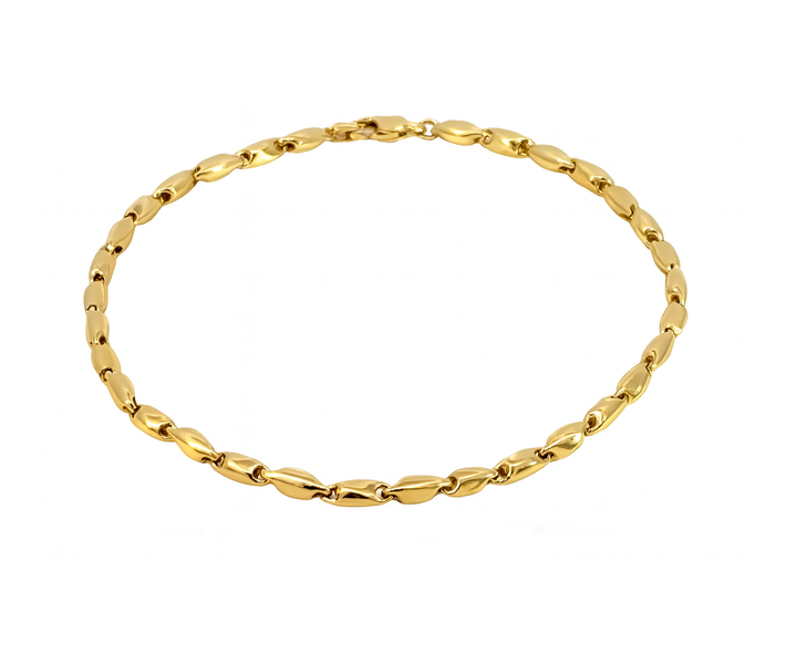 Monzario - 14krt geelgouden armband 3mm | 19,5cm