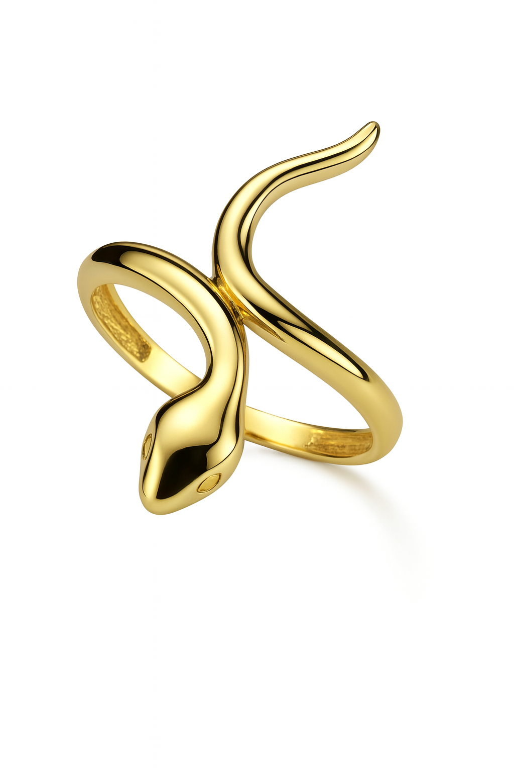 14krt geelgouden ring "slang"