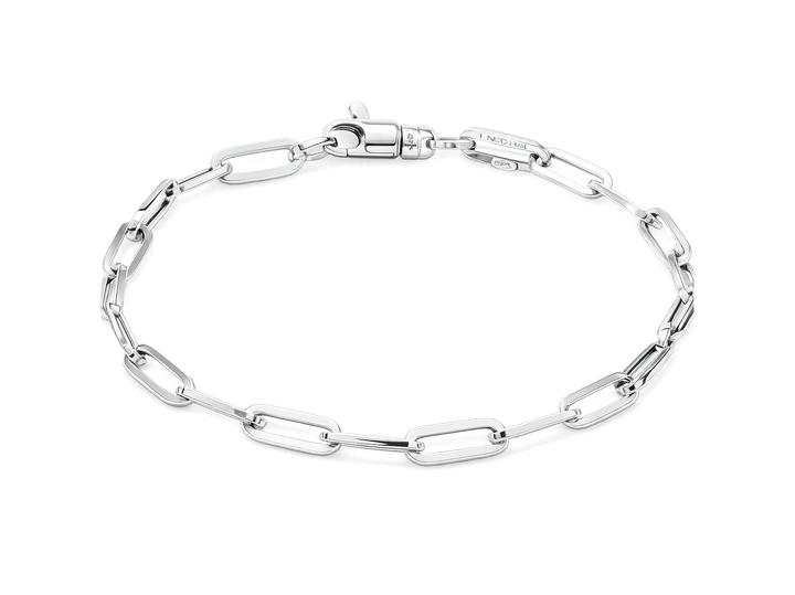 Monzario - 14krt witgouden armband CFE 4.0mm | 19cm