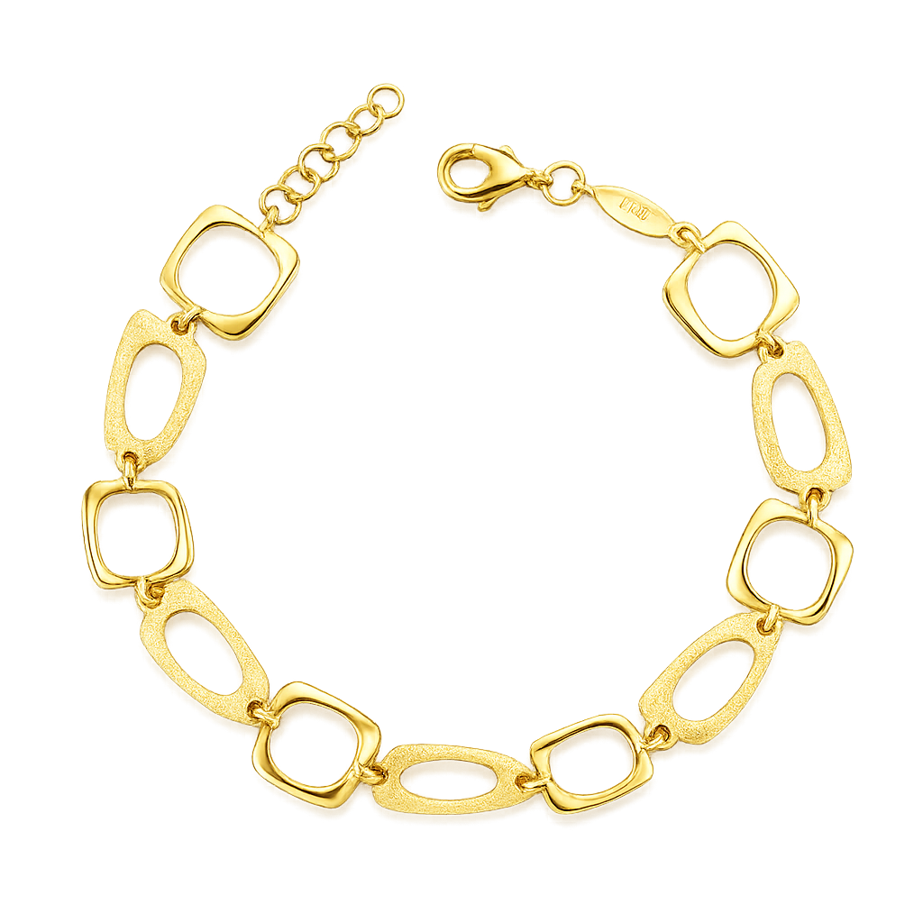 14krt geelgouden armband 10mm | 17,5-19cm