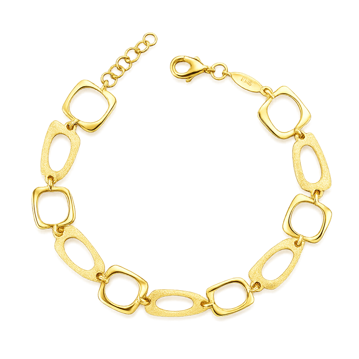 14krt geelgouden armband 10mm | 17,5-19cm