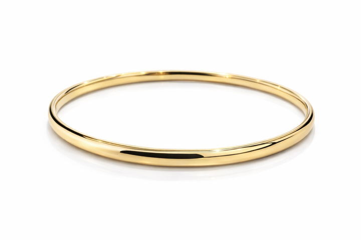 14krt geelgouden bangle | 64x4mm
