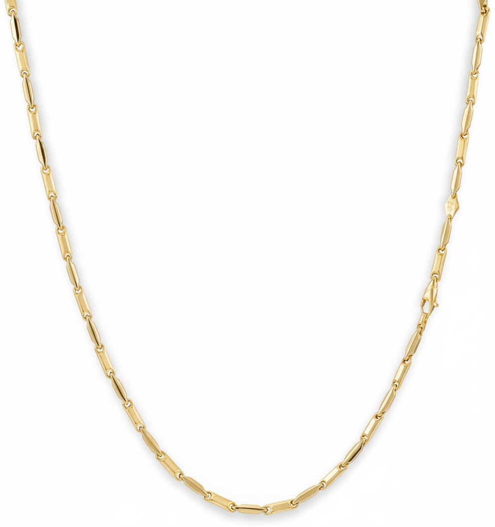 Monzario - 14krt geelgouden lengtecollier 2,8mm | 45cm