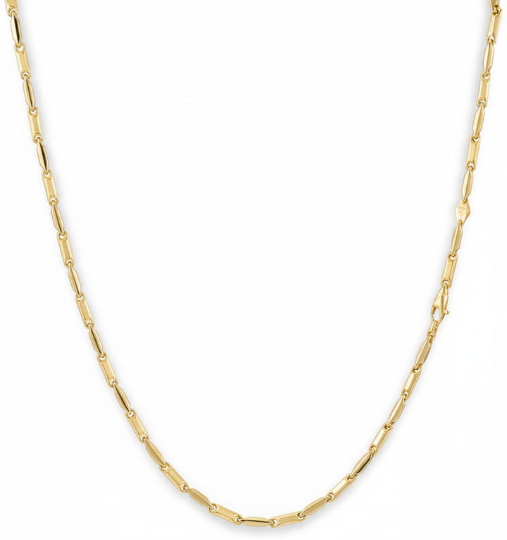 Monzario - 14krt geelgouden lengtecollier 2,8mm | 45cm