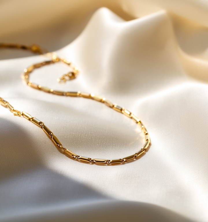 Monzario - 14krt geelgouden lengtecollier 2,8mm | 45cm