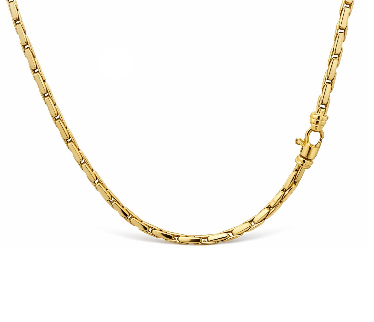 Monzario - 14krt geelgouden lengtecollier 3,0mm | 45cm