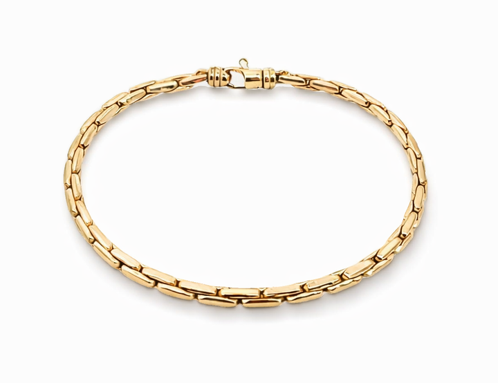 Monzario - 14krt geelgouden armband 3.4mm | 19cm