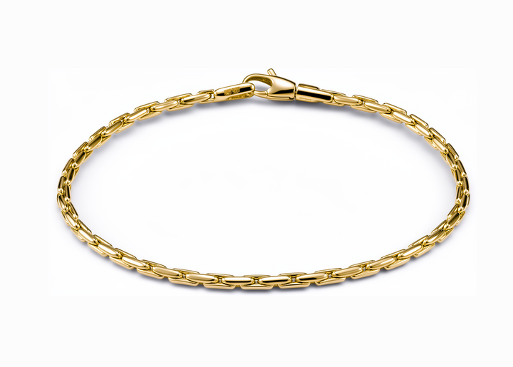 Monzario - 14krt geelgouden armband 2.2mm | 18,5cm