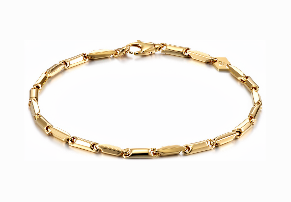 Monzario - 14krt geelgouden armband 2.8mm | 18,5cm