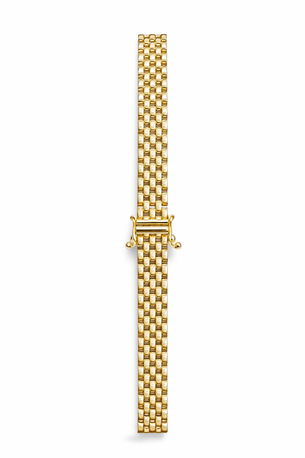 Monzario - 14krt geelgouden armband panther 6mm  | 19cm