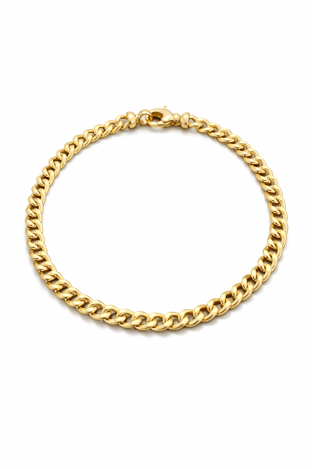 14krt geelgouden armband gourmette 5mm | 21cm