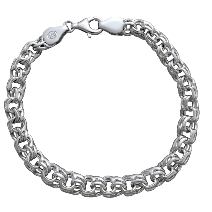Zilveren armband fantasie 12mm | 20cm